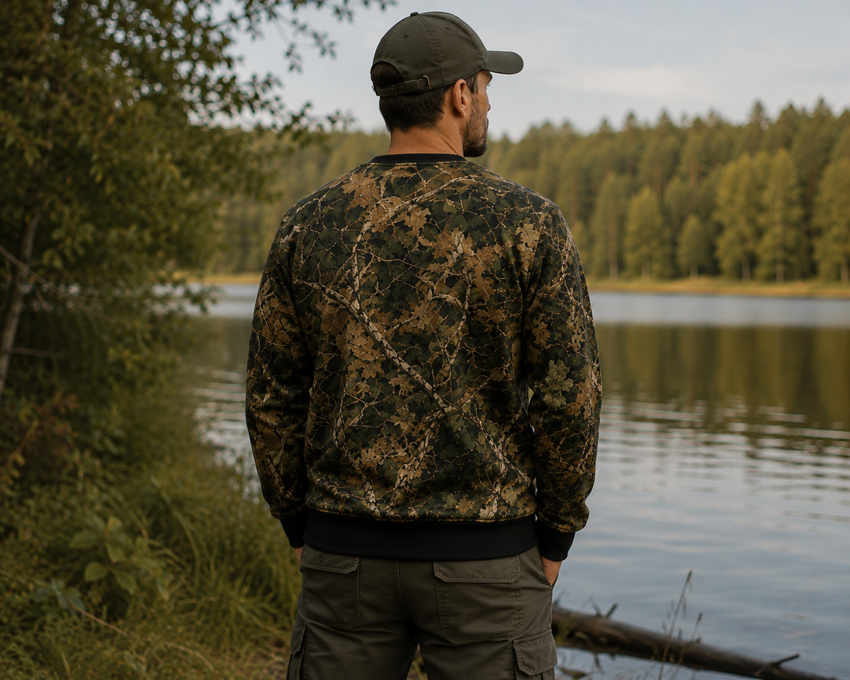 Camouflage Sweatshirt Herren – Real Tree Waldtarn Outdoor Pullover | EVERMOND