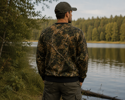 Camouflage Sweatshirt Herren – Real Tree Waldtarn Outdoor Pullover | EVERMOND
